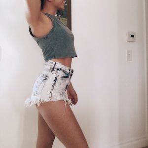 High wasted shorts